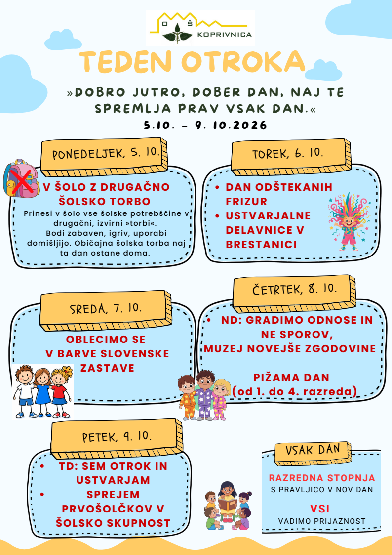 Naslovnica Teden otroka